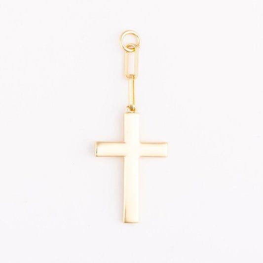 MM - Gold Cross Bag Charm