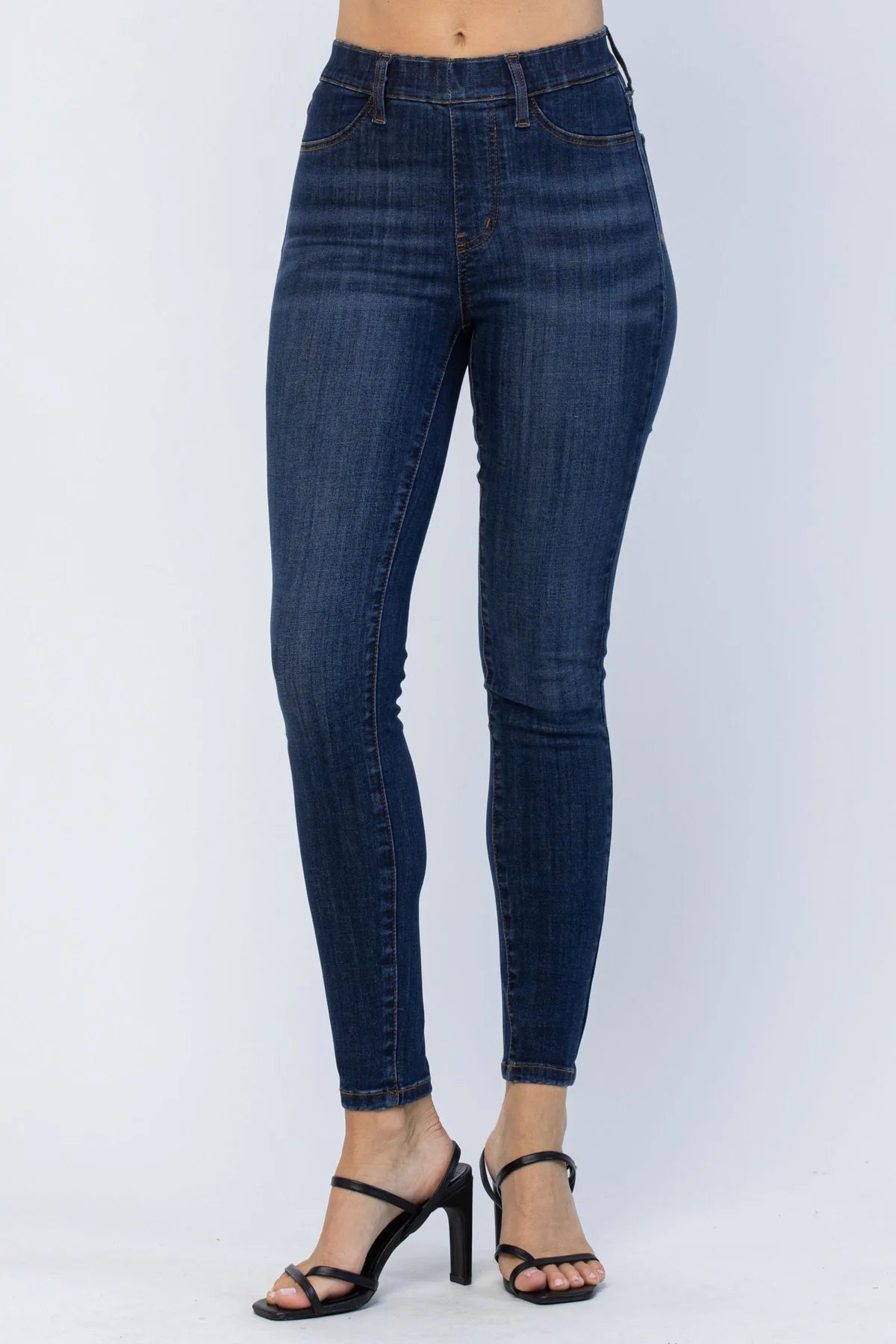 Judy Blue High Waist Patch Pocket Pull-on Skinny Jeans