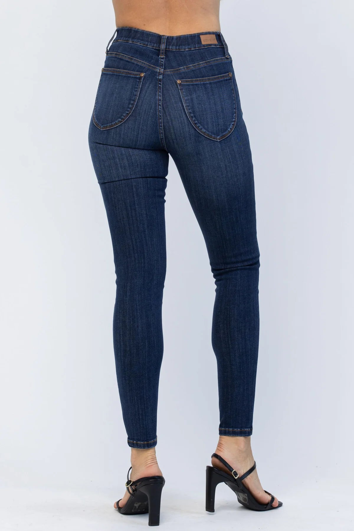 Judy Blue High Waist Patch Pocket Pull-on Skinny Jeans