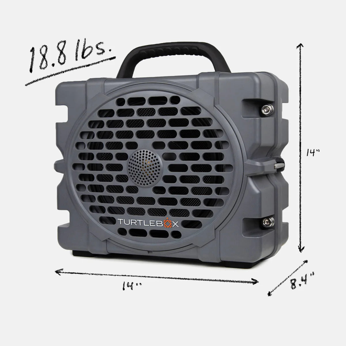 TURTLEBOX - Gray Grande Speaker