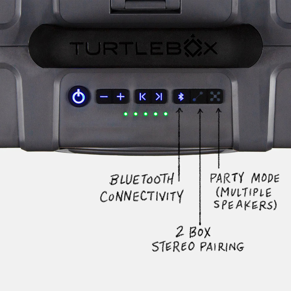 TURTLEBOX - Gray Grande Speaker