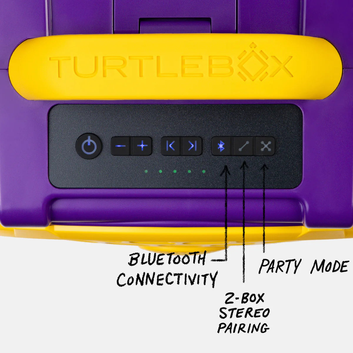 TURTLEBOX - Purple & Gold Gameday Edition (Original Gen 3) Speaker