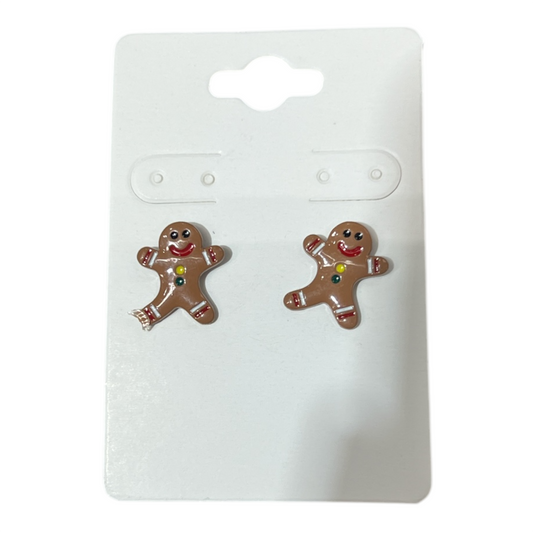 Gingerbread Stud Earrings