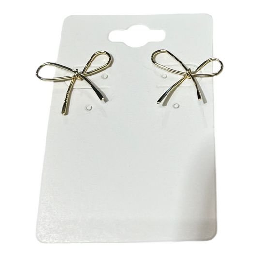 Gold Bow Earrings