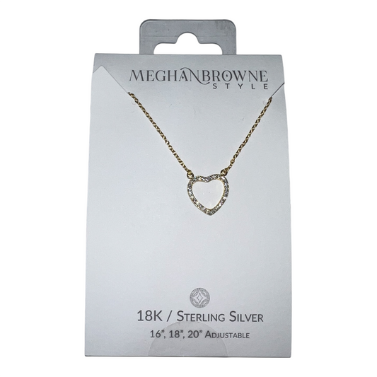 Meghan Browne - Bazzle Gold Heart Necklace