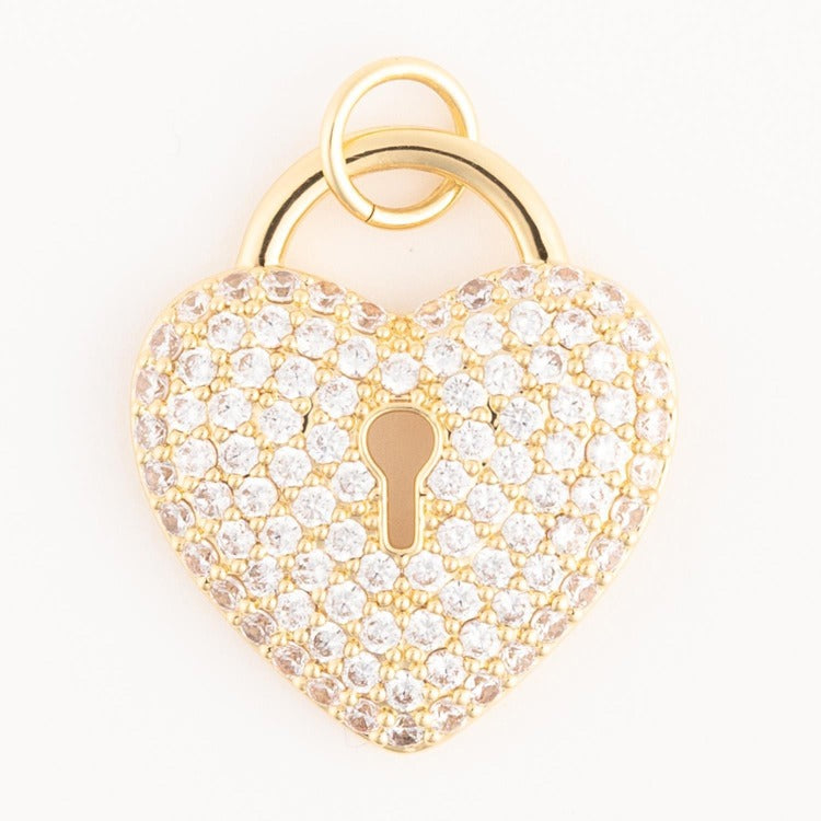 MM - Heart Lock Bag Charm