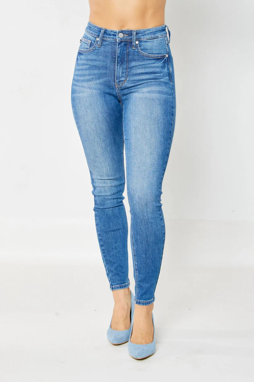 Judy Blue High Waist Tummy Control Classic Skinny Jeans (Plus)