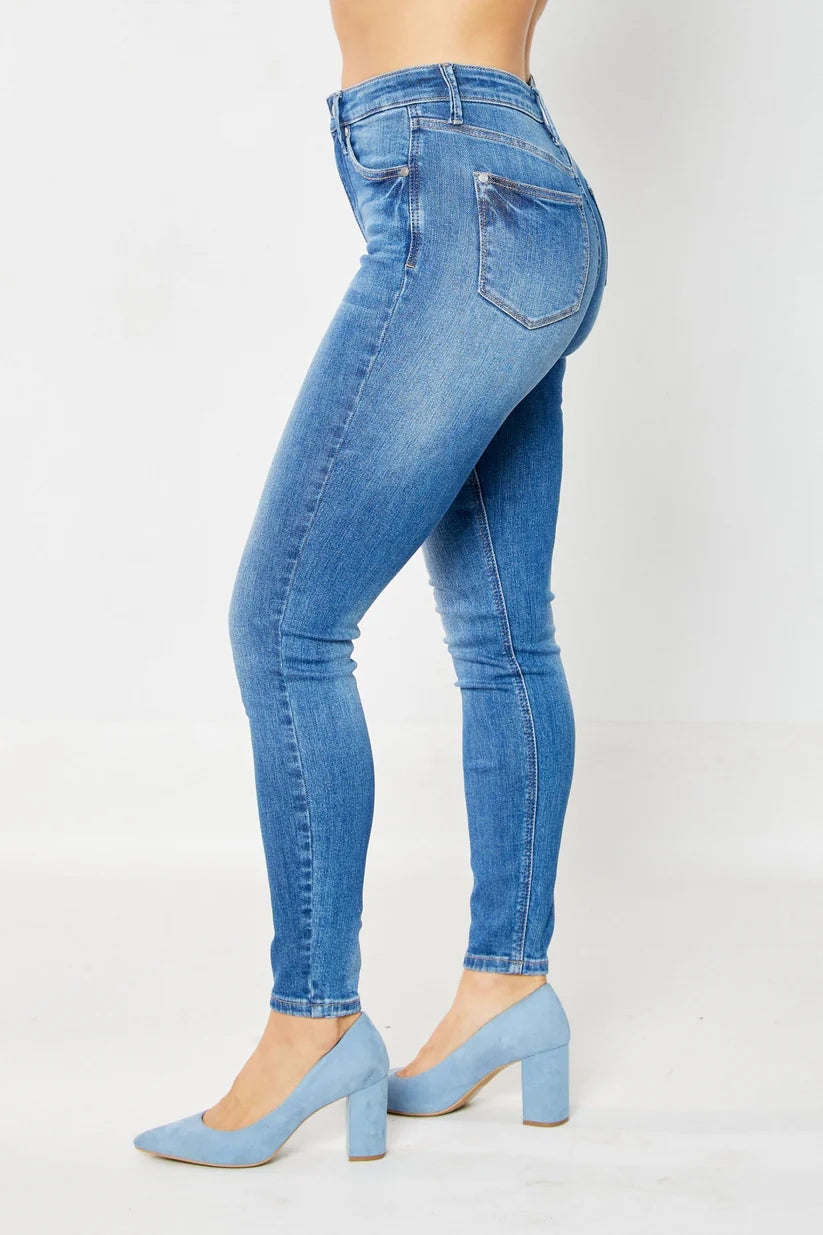 Judy Blue High Waist Tummy Control Classic Skinny Jeans (Plus)