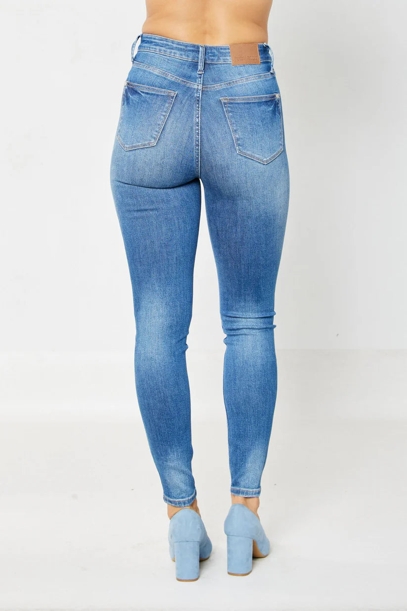 Judy Blue High Waist Tummy Control Classic Skinny Jeans (Plus)