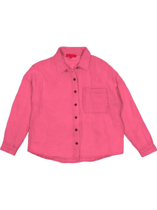 Button Down Hot Pink Shirt - Ascension Golf Carts, LLC