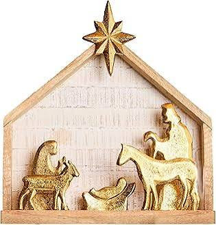 MS - Nativity Scene Small Gold
