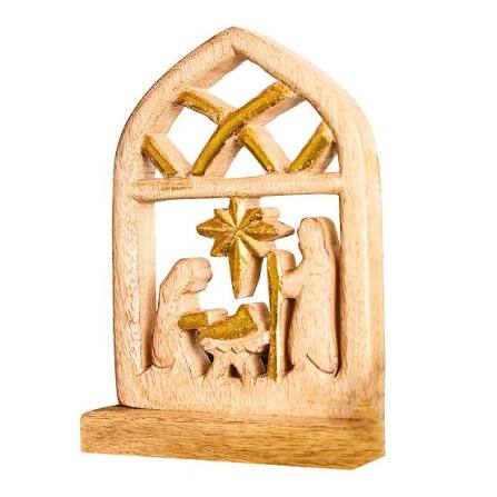 MS - Wood Nativity