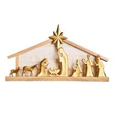 MS - Nativity Scene Large Gold