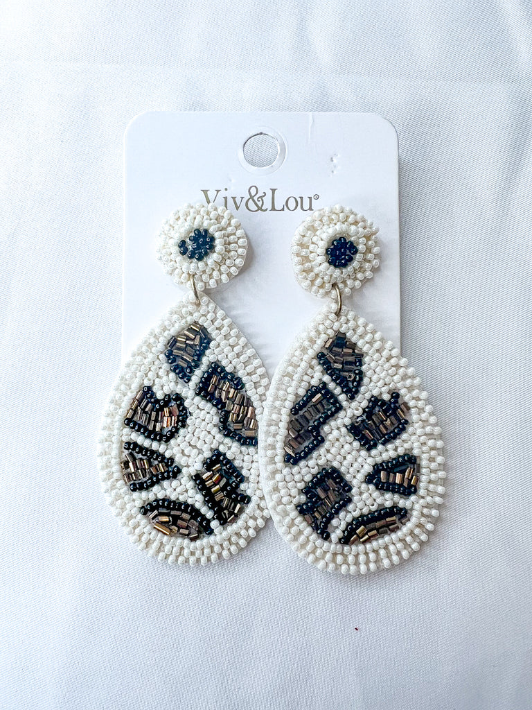 Crème Cami Leopard Earrings