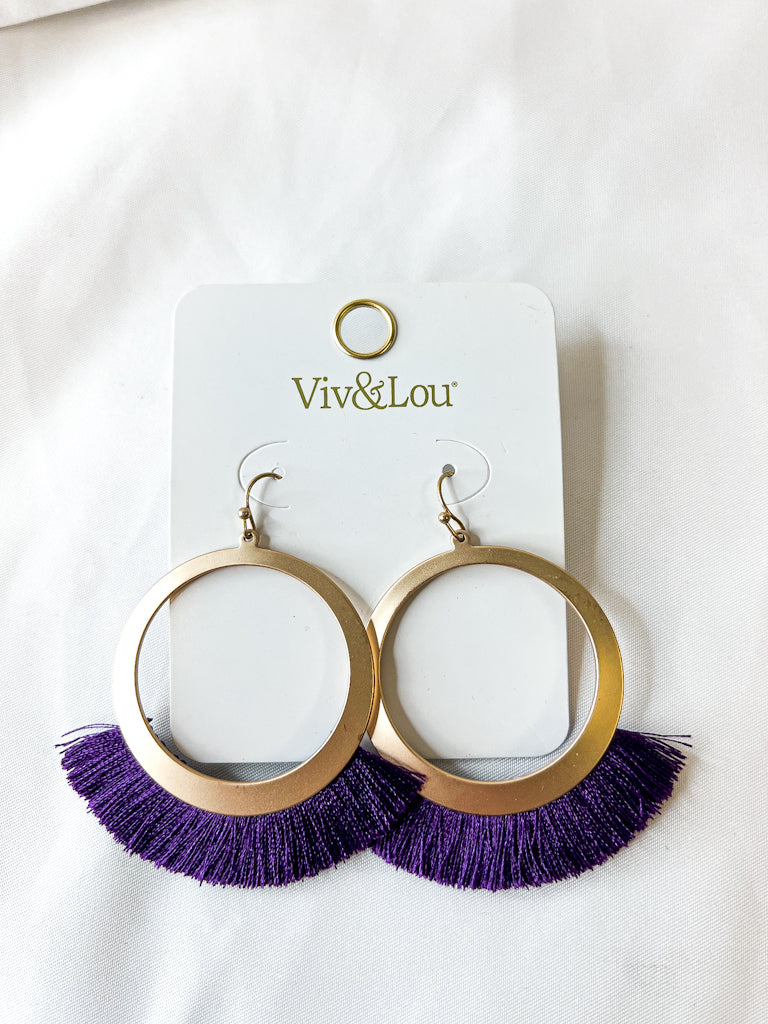 Purple Blair Earrings