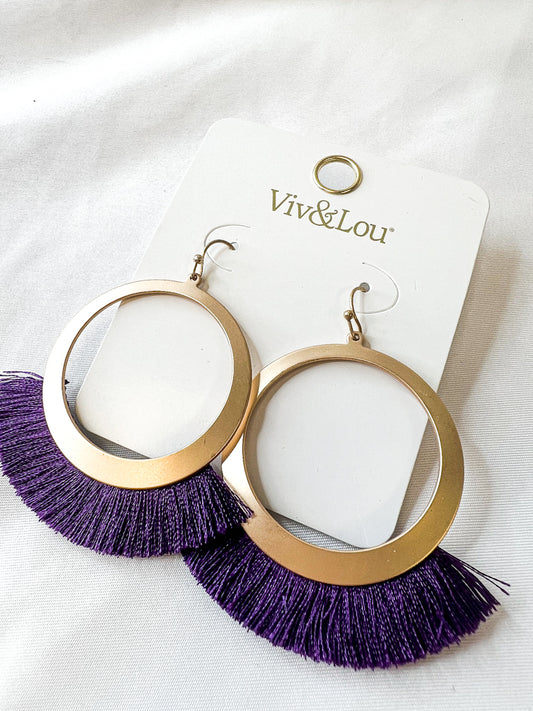 Purple Blair Earrings