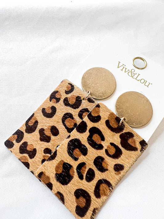Leopard Kara Earrings