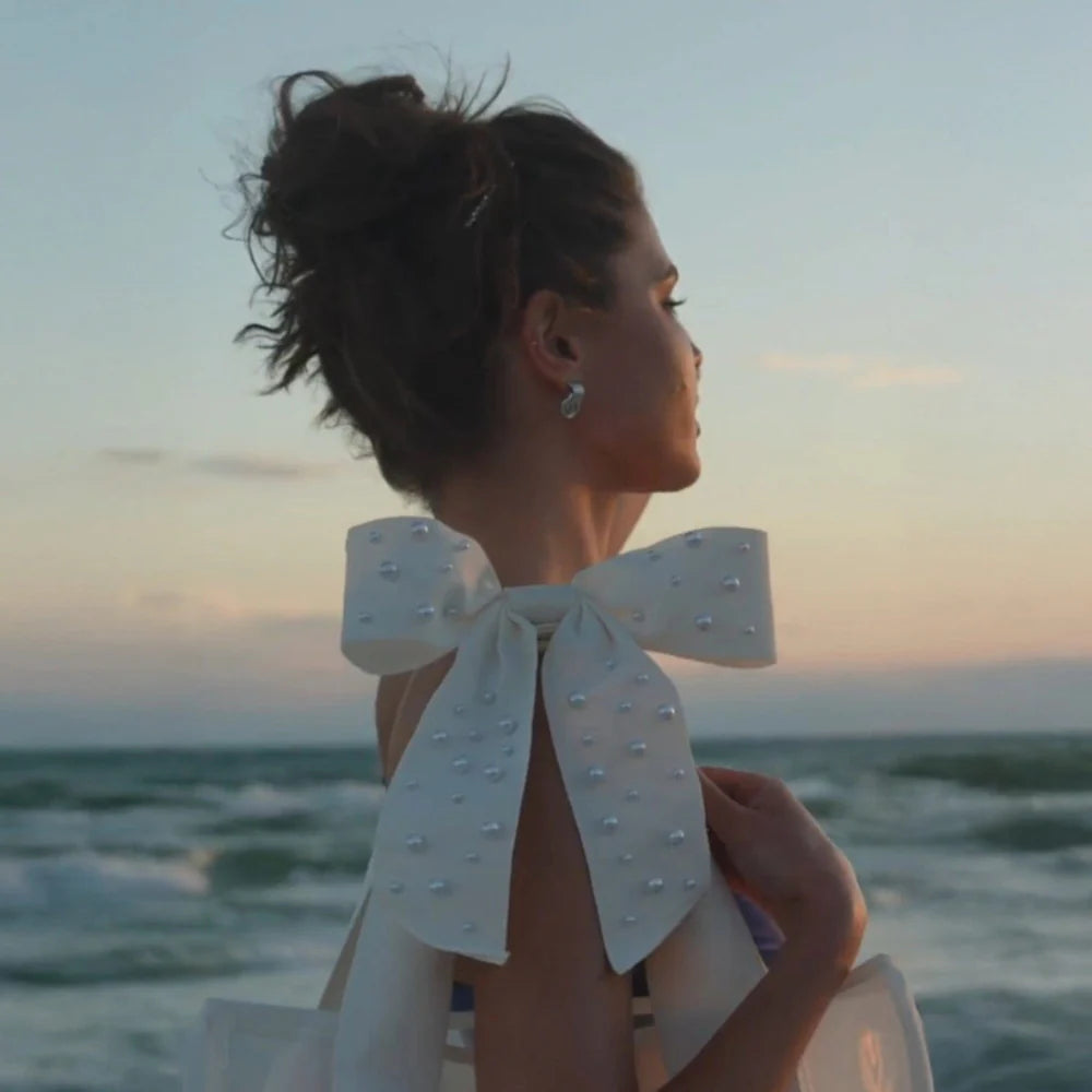 Case-Mate : Ivory Pearl Bow Jelly Tote