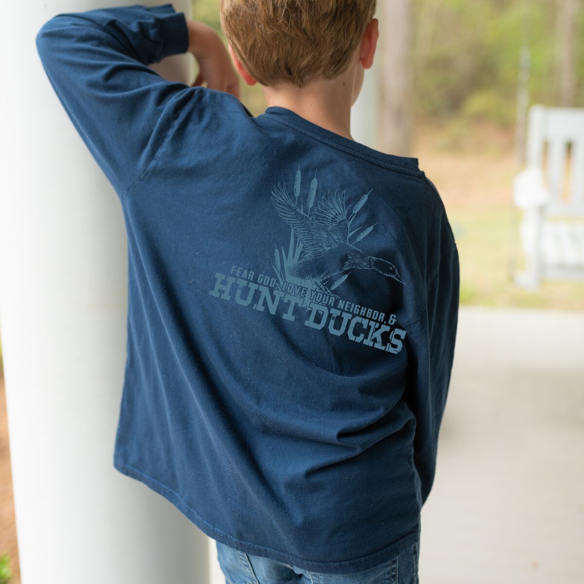 Kids Fear God, Love Your Neighbor & Hunt Ducks Shirt