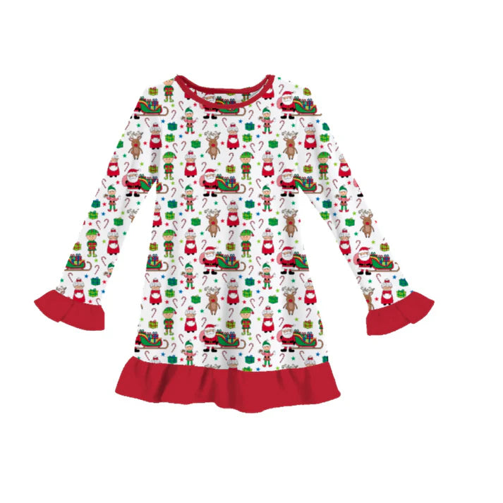 Kids All Things Christmas Pajama Gown