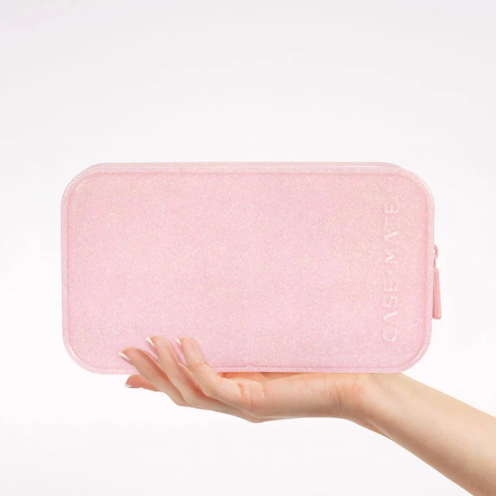 Case-Mate : Ballet Pink Twinkle Jelly Makeup Bag