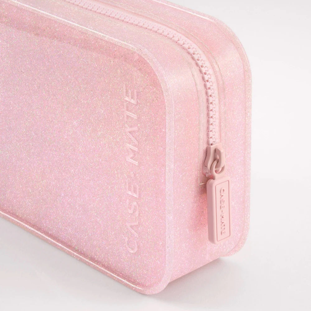 Case-Mate : Ballet Pink Twinkle Jelly Makeup Bag