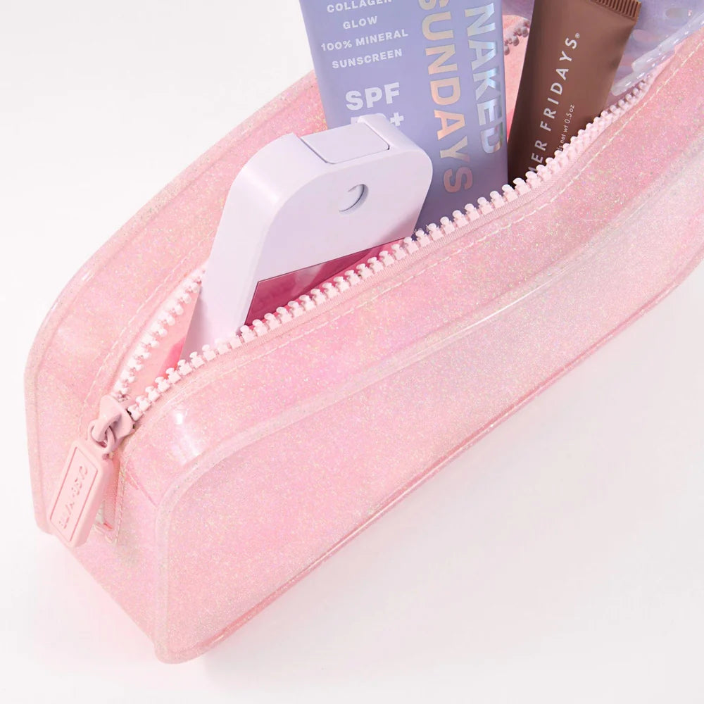 Case-Mate : Ballet Pink Twinkle Jelly Makeup Bag