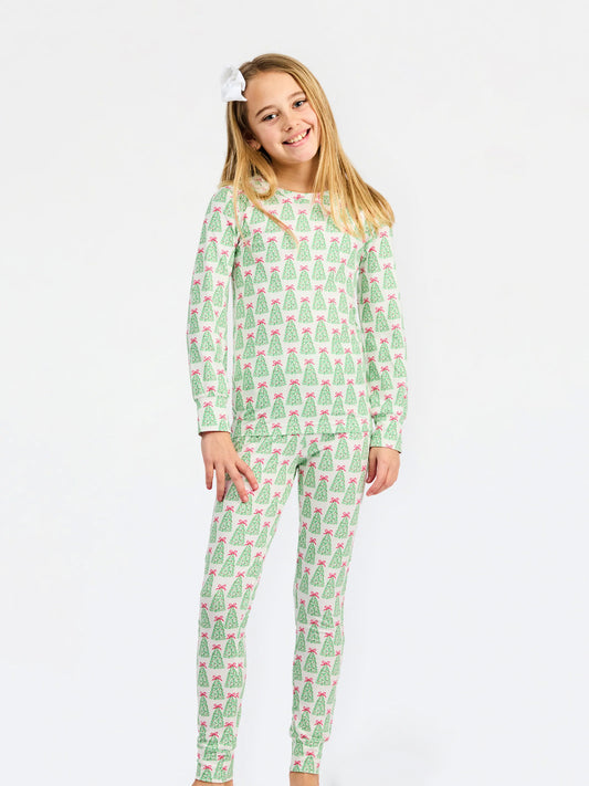 MS - Annie Kids PJ Set -Rosy Woodlands