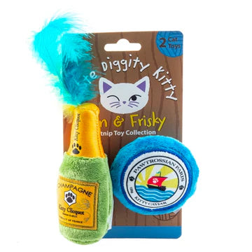 Kitty Clicquot (Bottle & Caviar) Catnip Toys - Ascension Golf Carts, LLC