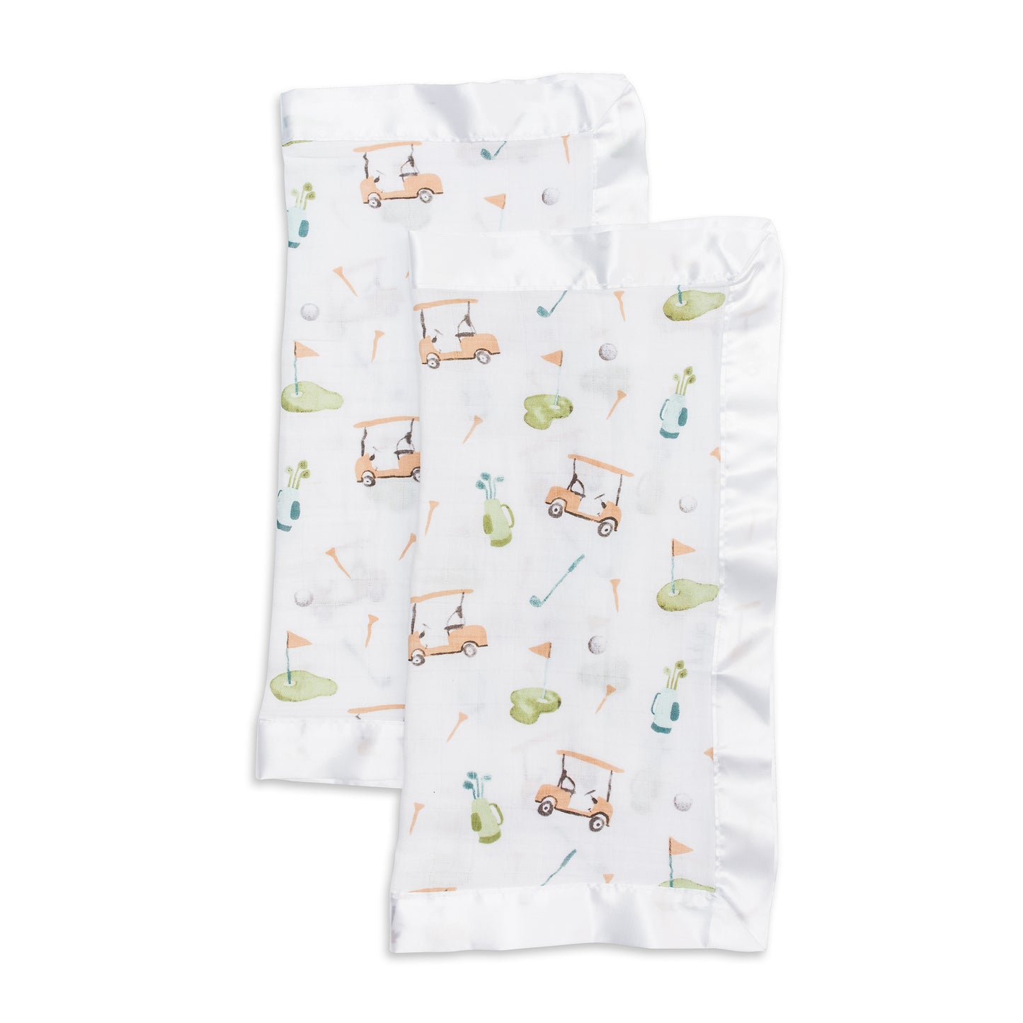 Lulujo Cotton Security Blankets - Golf - 16x16"