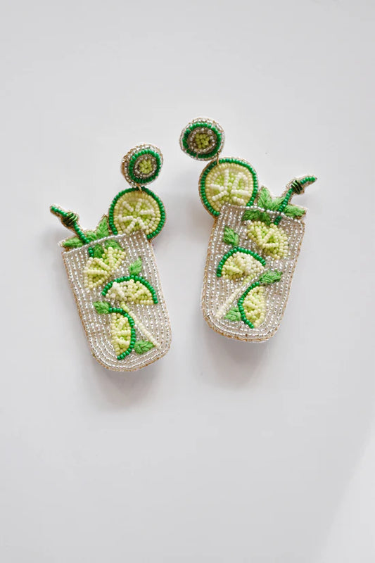 Lime Cocktail Earrings