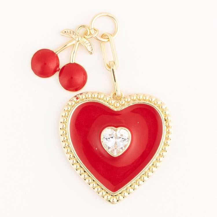 MM - Love Heart Bag Charm