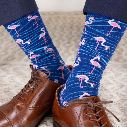 Men's Flamingo Socks - Ascension Golf Carts, LLC