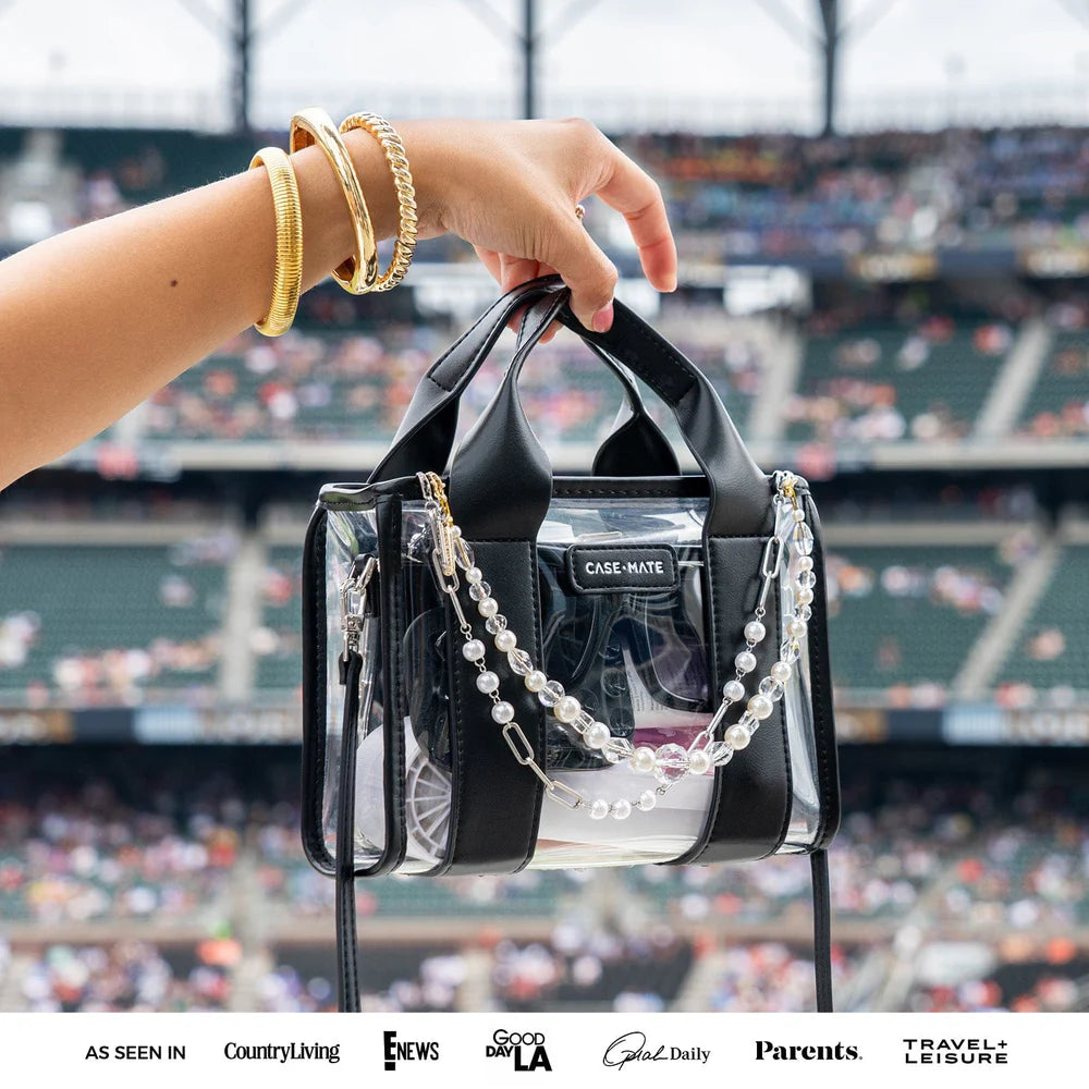 Case-Mate : Midnight Black Clear Stadium Bag