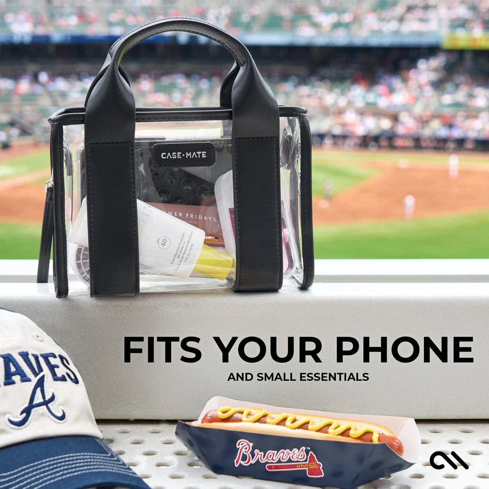 Case-Mate : Midnight Black Clear Stadium Bag