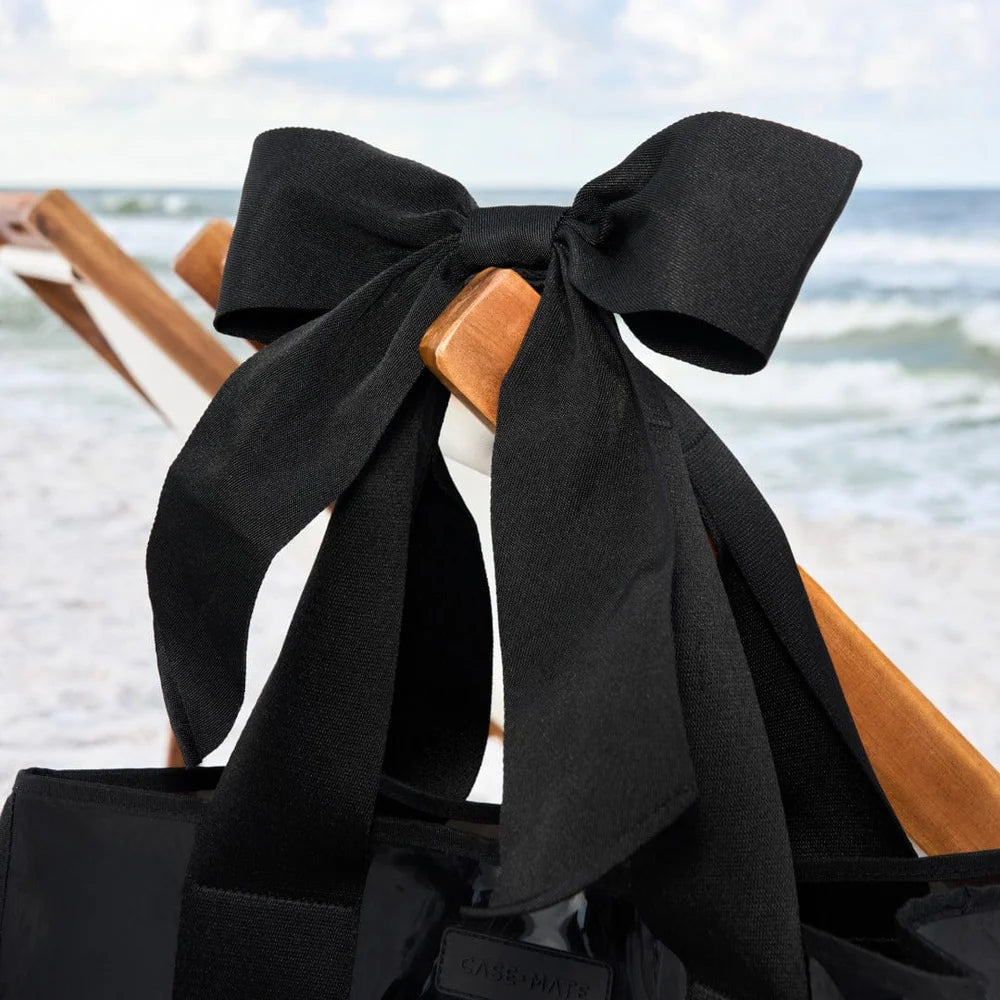 Case-Mate : Midnight Black Bow Jelly Tote