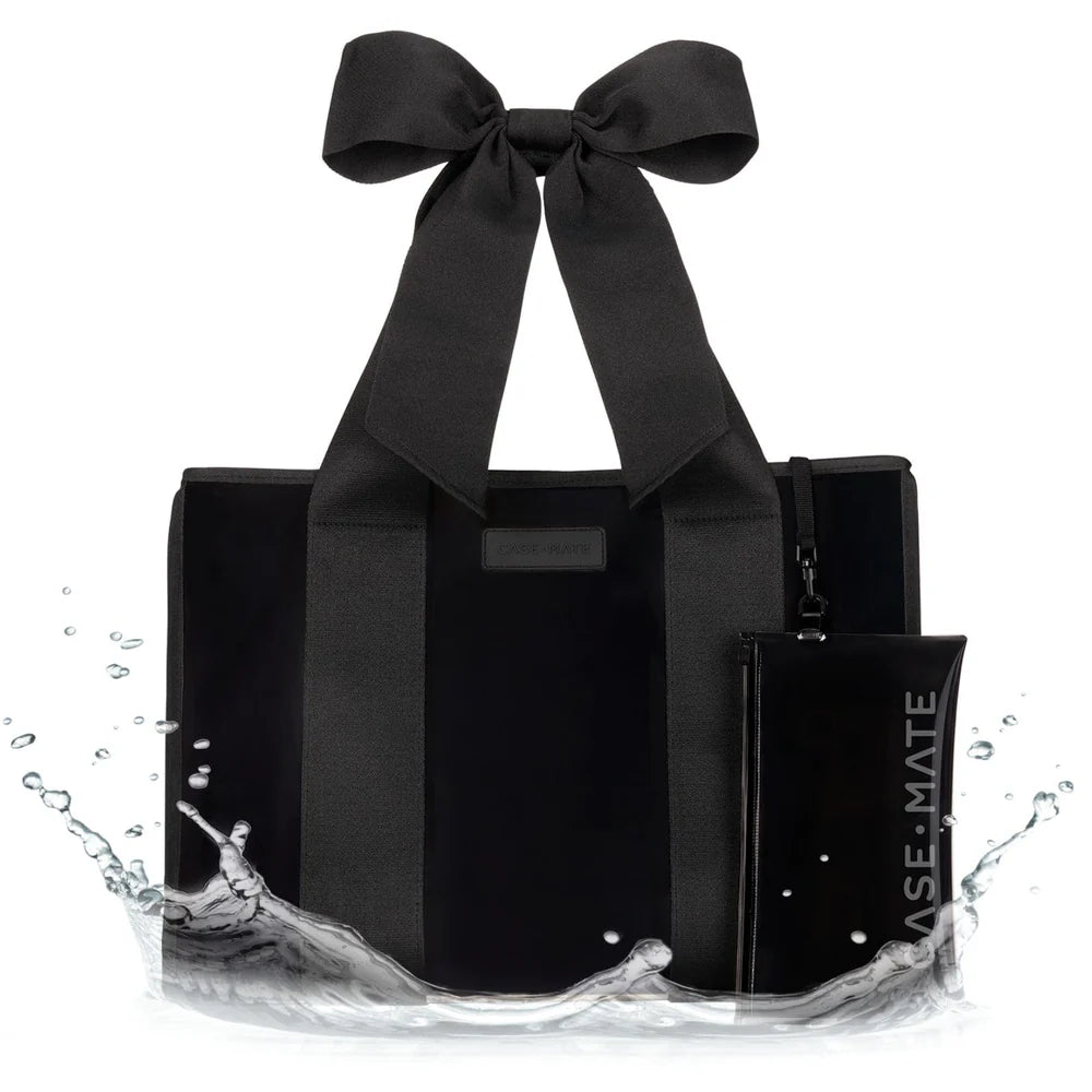 Case-Mate : Midnight Black Bow Jelly Tote