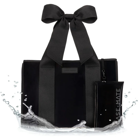 Case-Mate : Midnight Black Bow Jelly Tote