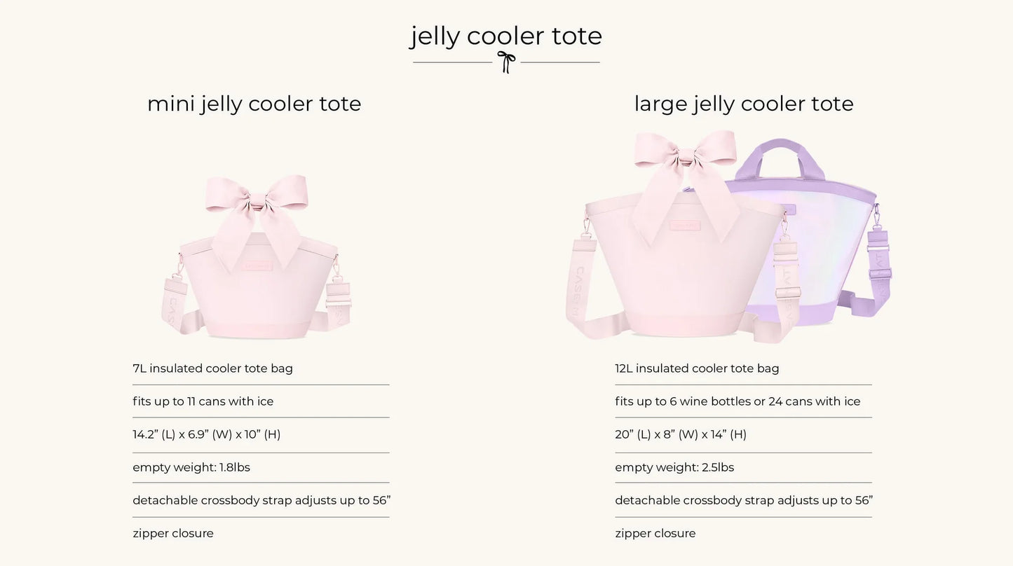 Case-Mate : Ballet Pink Bow Jelly Mini Cooler