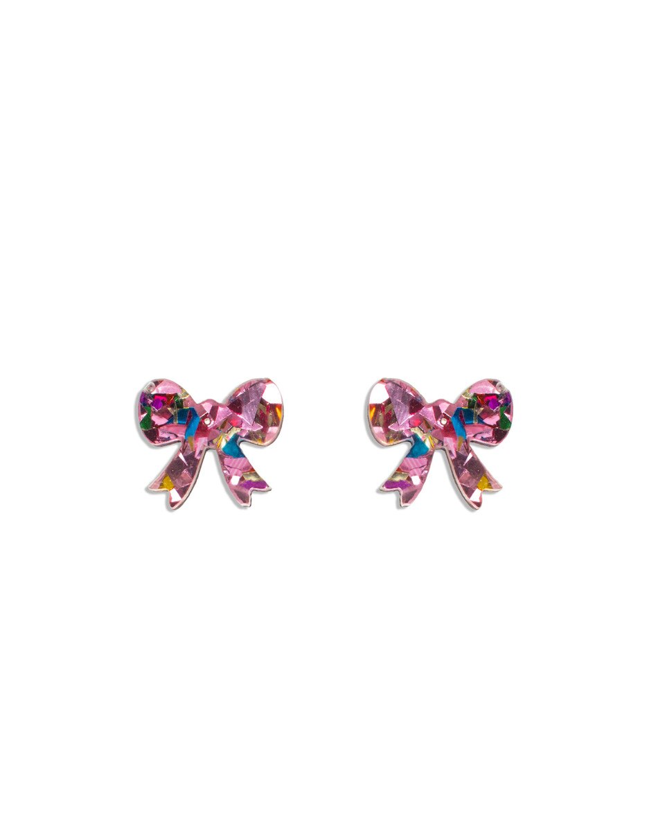 TRS - Molly Pink Bow Stud Earrings