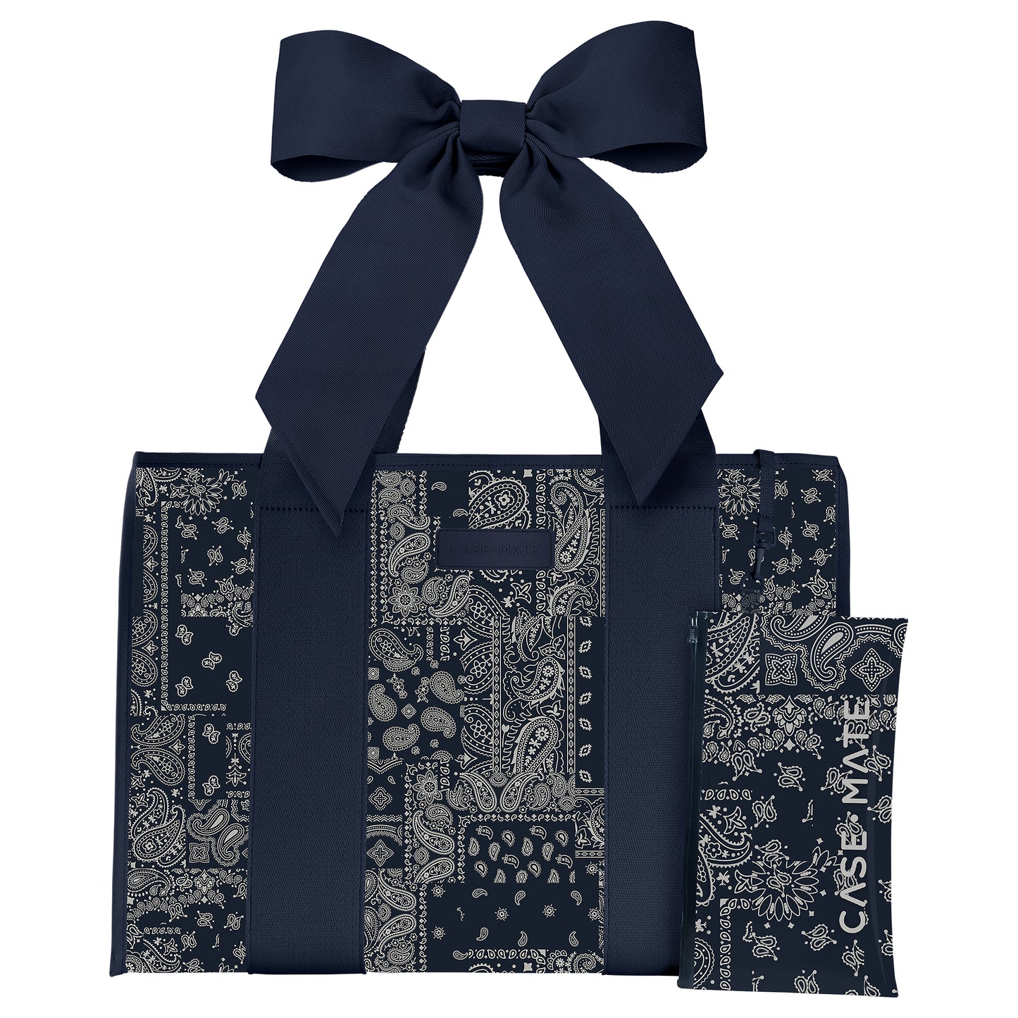 Case-Mate : Navy Bandana Bow Jelly Tote