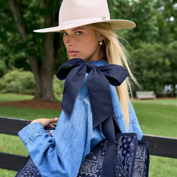 Case-Mate : Navy Bandana Bow Jelly Tote