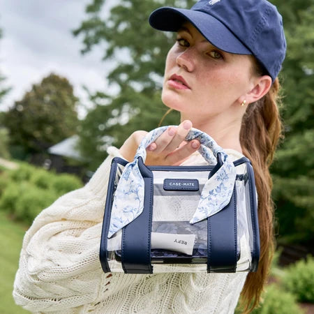 Case-Mate : Something Navy Twilly Clear Stadium Bag
