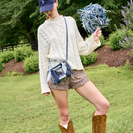 Case-Mate : Something Navy Twilly Clear Stadium Bag