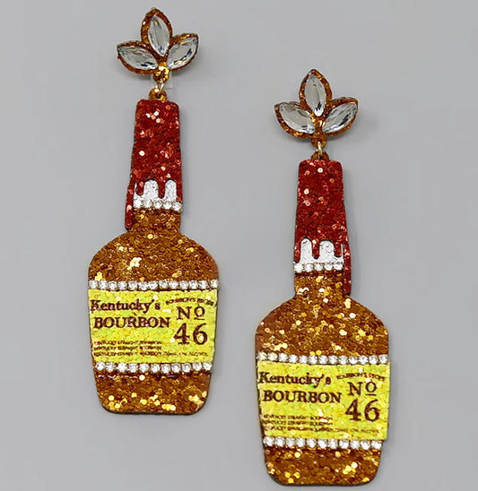 Kentucky's Bourbon Glitter Earrings