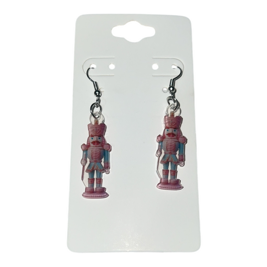 Pastel Nutcracker Acrylic Earrings