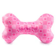 Small Pink Checker Chewy Vuiton Bone - Ascension Golf Carts, LLC