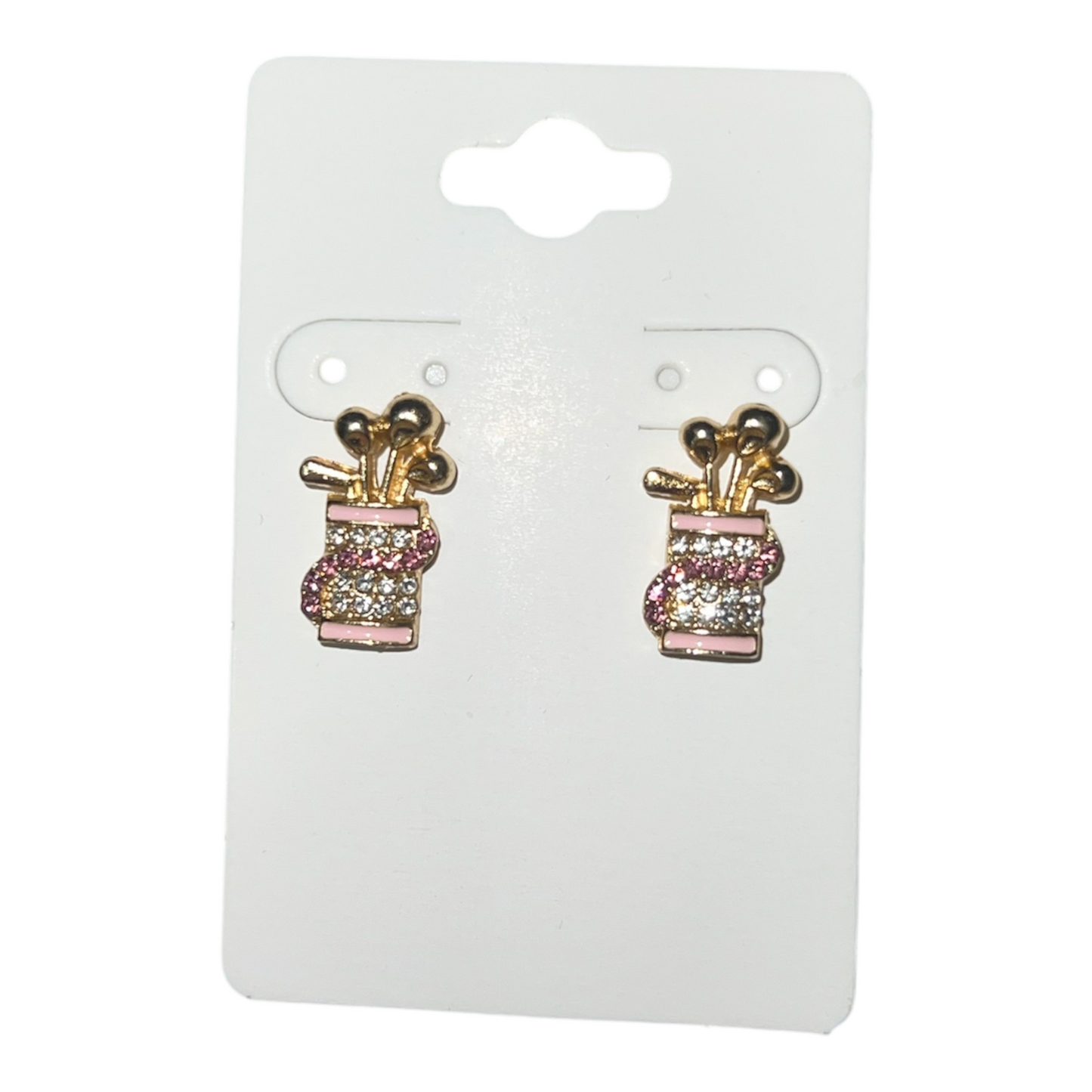 Pink and Gold Golf Bag Studs