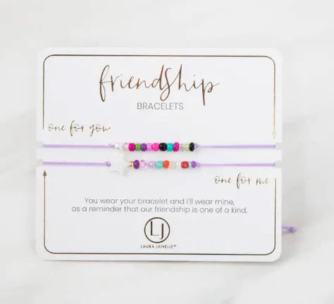 Purple Seed Bead Friendship Bracelet