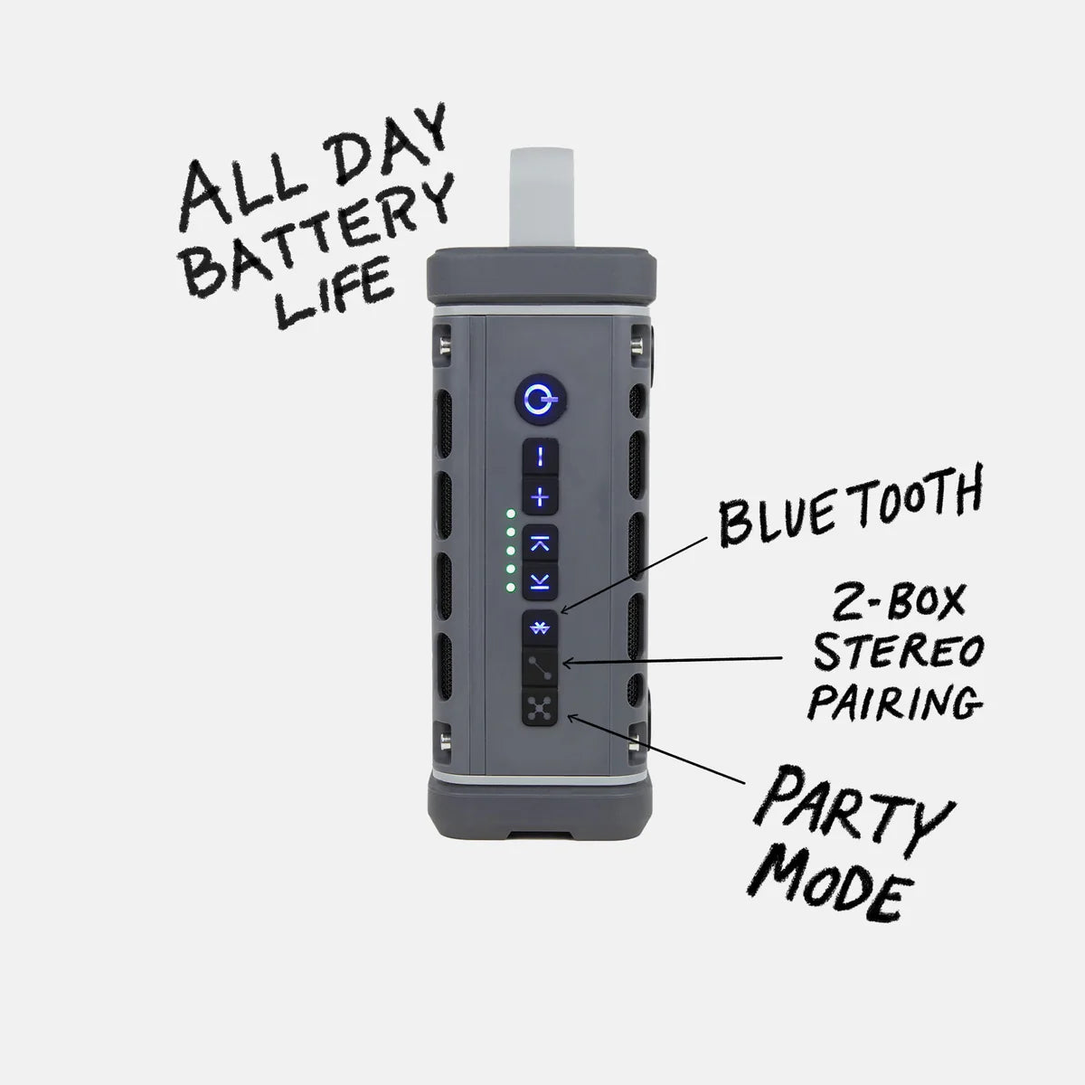 TURTLEBOX - Gray Ranger Speaker